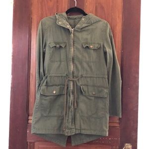 Vintage army-green military style jacket